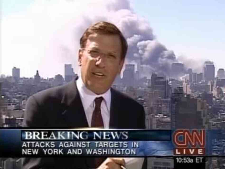 Aaron Brown reported for 17 straight hours on Sept. 11, 2001. Aaron Brown reported for 17 straight hours on Sept. 11, 2001.
